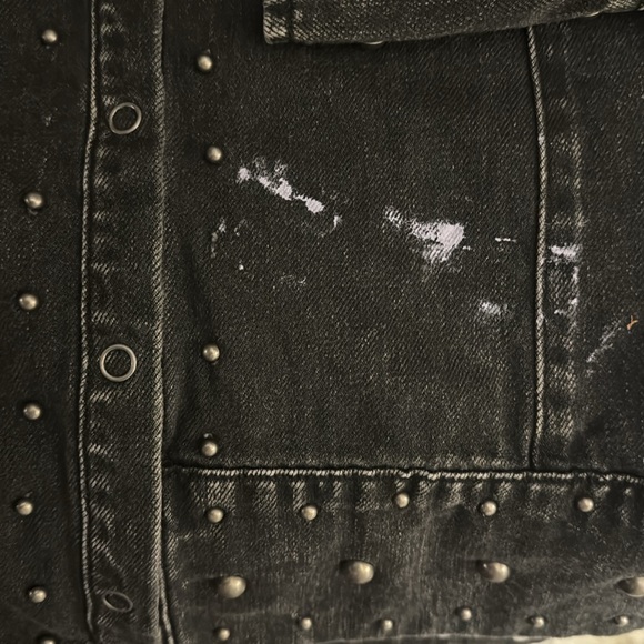 Free People Bennett Mini Dress / M / Black Wash - Picture 6 of 7